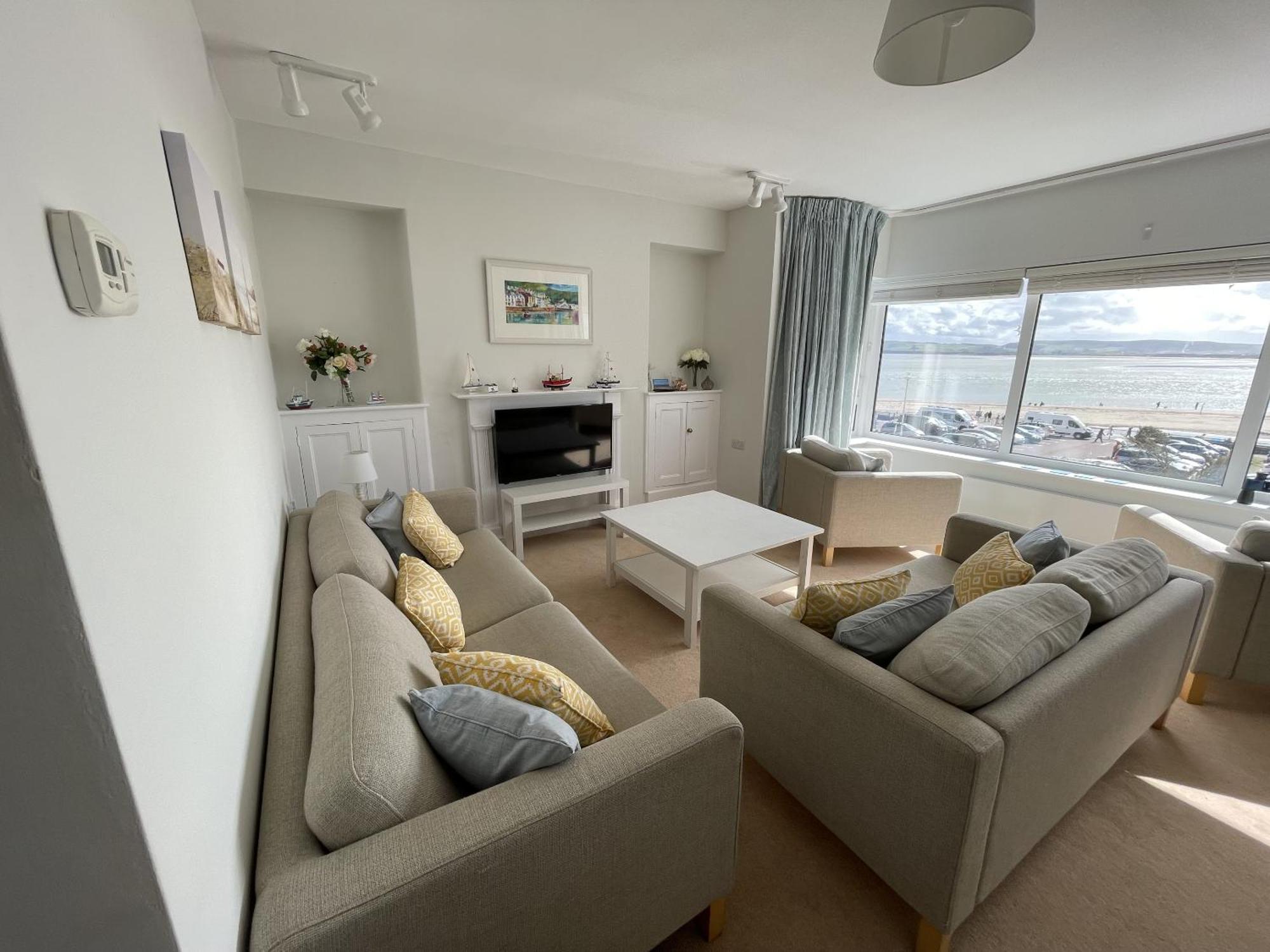 Lovely Seafront 2 Bedroom Apartment 4 Aberdyfi Extérieur photo